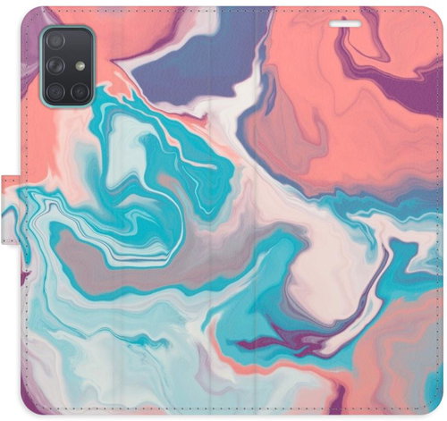 iSaprio Flip pouzdro Abstract Paint 06 pro Samsung Galaxy A71 - Phone Case - Main image