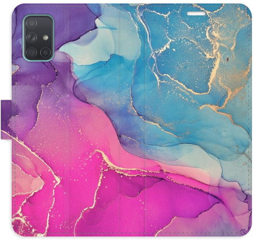 iSaprio Flip pouzdro Colour Marble 02 pro Samsung Galaxy A71 - Phone Case - Main image