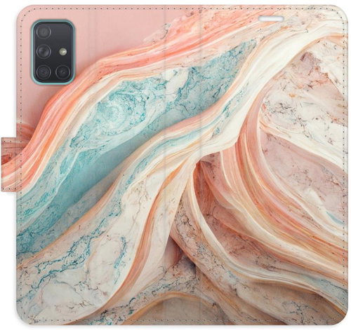 iSaprio Flip pouzdro Colour Marble pro Samsung Galaxy A71 - Phone Case - Main image