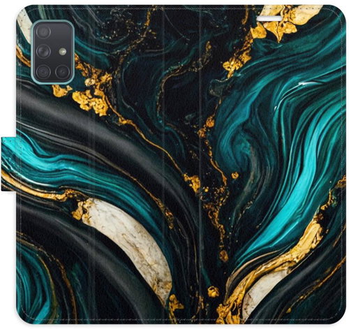 iSaprio Flip pouzdro Dark Paint pro Samsung Galaxy A71 - Phone Case - Main image