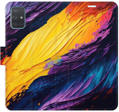 iSaprio Flip pouzdro Fire Paint pro Samsung Galaxy A71 - Phone Case - Main image