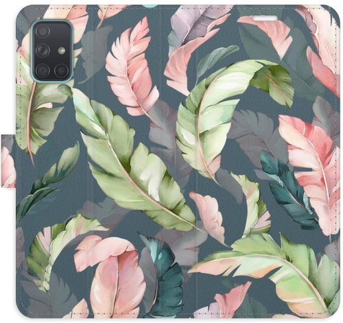 iSaprio Flip pouzdro Flower Pattern 09 pro Samsung Galaxy A71 - Phone Case - Main image