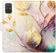 iSaprio Flip case Gold Leaves 02 for Samsung Galaxy A71 - Phone Case