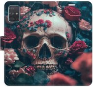 iSaprio Flip pouzdro Skull in Roses 02 pro Samsung Galaxy A71 - Phone Case