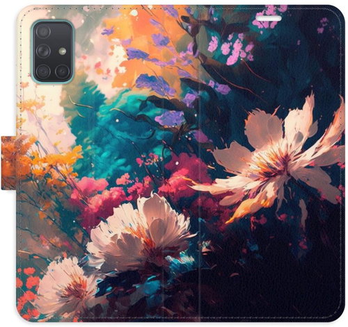 iSaprio Flip pouzdro Spring Flowers pro Samsung Galaxy A71 - Phone Case - Main image
