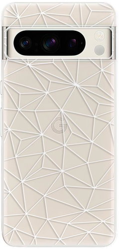 iSaprio Abstract Triangles 03 - white - Google Pixel 8 Pro - Phone Cover - Main image