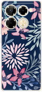 iSaprio Leaves on Blue - Infinix Note 40 PRO / Note 40 PRO+ 5G - Phone Cover