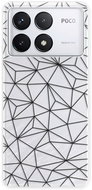 iSaprio Abstract Triangles 03 - black - Poco F6 Pro - Phone Cover