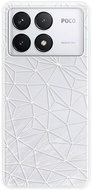 iSaprio Abstract Triangles 03 - white - Poco F6 Pro - Phone Cover