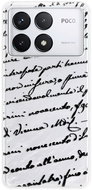 iSaprio Handwriting 01 - black - Poco F6 Pro - Phone Cover
