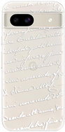 iSaprio Handwriting 01 - white - Google Pixel 8a - Phone Cover