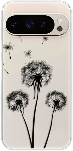 iSaprio Three Dandelions - black - Google Pixel 9 / 9 Pro - Phone Cover - Main image