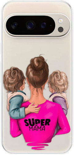 iSaprio Super Mama - Two Boys - Google Pixel 9 / 9 Pro - Phone Cover - Main image