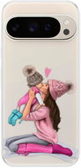 iSaprio Kissing Mom - Brunette and Girl - Google Pixel 9 / 9 Pro - Phone Cover