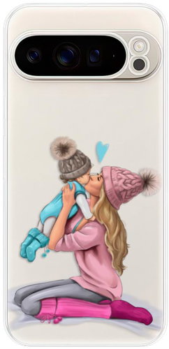 iSaprio Kissing Mom - Blond and Boy - Google Pixel 9 Pro XL - Phone Cover - Main image