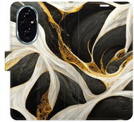 iSaprio Flip Case BlackGold Marble for Honor 200 - Phone Cover