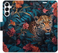 iSaprio Flip case Flower Jaguar 02 for Samsung Galaxy A14 / A14 5G - Phone Case