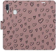 iSaprio Flip case Heart Dark 02 for Samsung Galaxy A20e - Phone Case