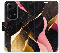 iSaprio Flip case Gold Pink Marble 02 for Honor 200 Lite - Phone Cover