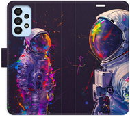 iSaprio Flip Case Neon Astronaut 02 for Samsung Galaxy A33 5G - Phone Case