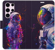 iSaprio Flip pouzdro Neon Astronaut 02 pro Samsung Galaxy S23 Ultra - Pouzdro na mobil