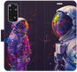 Pouzdro na mobil iSaprio Flip pouzdro Neon Astronaut 02 pro Xiaomi Redmi Note 11 / Note 11S - Pouzdro na mobil