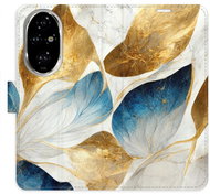 iSaprio Flip case GoldBlue Leaves for Honor 200 Pro - Phone Cover