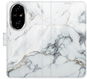 Kryt na mobil iSaprio Flip pouzdro SilverMarble 15 pro Honor 200 Pro - Kryt na mobil
