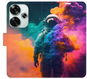 Kryt na mobil iSaprio Flip pouzdro Astronaut in Colours 02 pro Poco F6 - Kryt na mobil