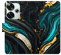 Kryt na mobil iSaprio Flip pouzdro Dark Paint pro Poco F6 - Kryt na mobil