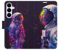 iSaprio Flip Case Neon Astronaut 02 for Samsung Galaxy S25 FE - Phone Case
