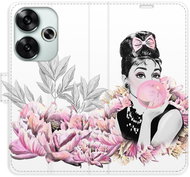 iSaprio Flip Case Girl with bubble for Poco F6 - Phone Cover