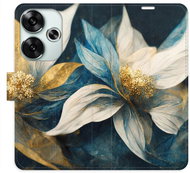 iSaprio Flip Case Gold Flowers for Poco F6 - Phone Cover
