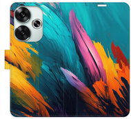 iSaprio Flip Case Orange Paint 02 for Poco F6 - Phone Cover