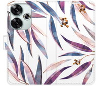 iSaprio Flip case Ornamental Leaves for Poco F6 - Phone Cover