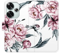 iSaprio Flip Case Pink Flowers for Poco F6 - Phone Cover