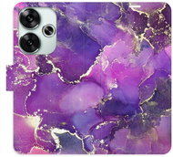 iSaprio Flip Case Purple Marble for Poco F6 - Phone Cover