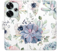 iSaprio Flip Case Succulents for Poco F6 - Phone Cover