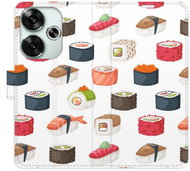 iSaprio Flip Case Sushi Pattern 02 for Poco F6 - Phone Cover