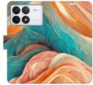 iSaprio Flip Case Blue and Orange for Poco F6 Pro - Phone Cover