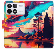 iSaprio Flip case Colorful Mountains 02 for Poco F6 Pro - Phone Cover