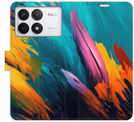 iSaprio Flip Case Orange Paint 02 for Poco F6 Pro - Phone Cover