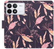 iSaprio Flip case Ornamental Flowers 02 for Poco F6 Pro - Phone Cover