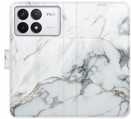 iSaprio Flip case SilverMarble 15 for Poco F6 Pro - Phone Cover