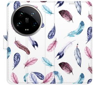 iSaprio Flip case Colorful Feathers for Xiaomi 14 Ultra - Phone Cover