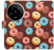 iSaprio Flip Case Donuts Pattern for Xiaomi 14 Ultra - Phone Cover