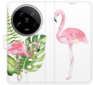 iSaprio Flip case Flamingos for Xiaomi 14 Ultra - Phone Cover