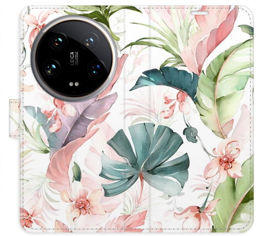 iSaprio Flip Case Flower Pattern 07 for Xiaomi 14 Ultra - Phone Cover - Main image