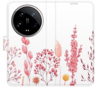 iSaprio Flip case Pink Flowers 03 for Xiaomi 14 Ultra - Phone Cover