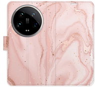 iSaprio Flip Case RoseGold Marble for Xiaomi 14 Ultra - Phone Cover